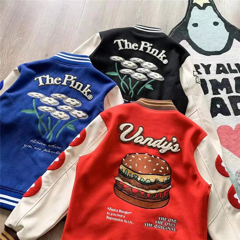 

Осенне-зимние высококачественные кожаные куртки-бомберы Vandythepink Varsity, мужские куртки coatsбейсбольные, женская модная повседневная одежда уни...