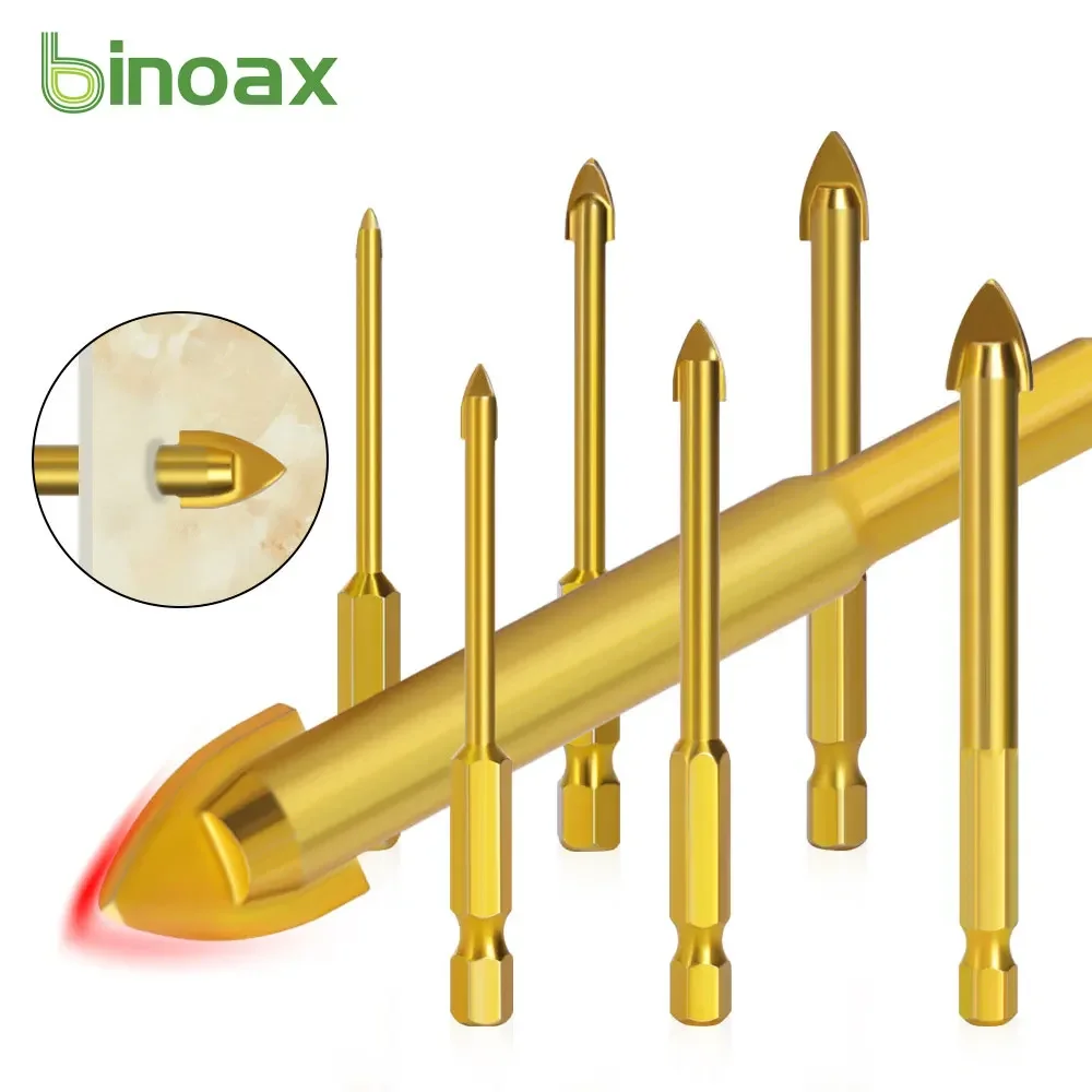 

Binoax 5 шт. набор сверл для стекла резак для керамической плитки 1/4 "шестигранный хвостовик 3/4/6/8/10 мм
