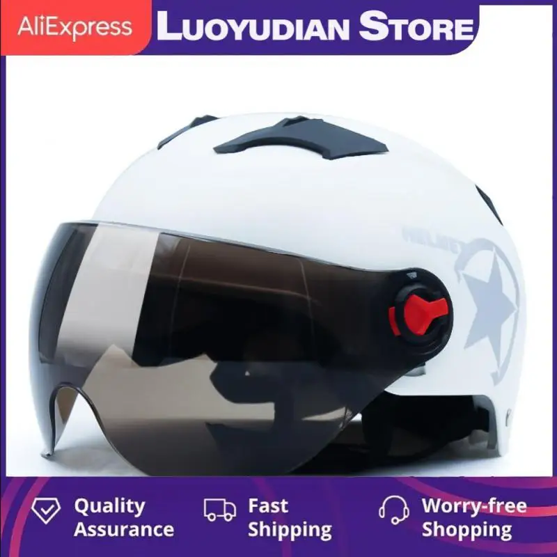 

Durable Electric Bicycle Helmet Shock Absorbing Motorcycle Cycling Helmet Breathable Universal Face Helmet Car Accessories