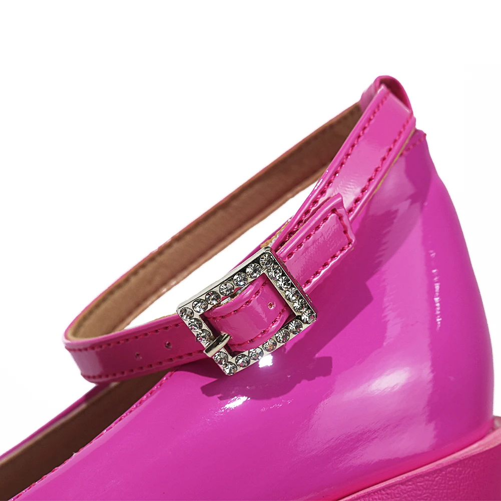 Туфли-лодочки женские на платформе милые туфли массивном каблуке ремешок