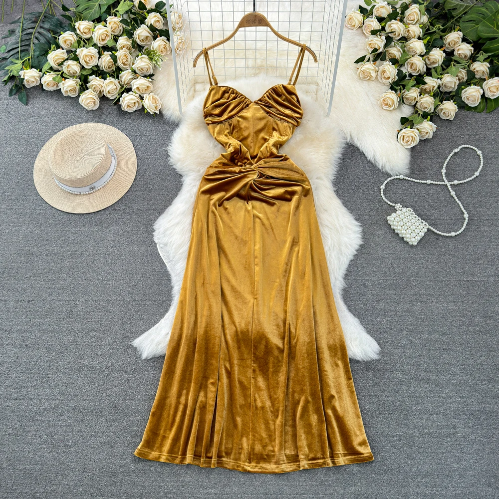 Высококачественное вечернее платье длинная юбка в стиле ретро подчеркивающее