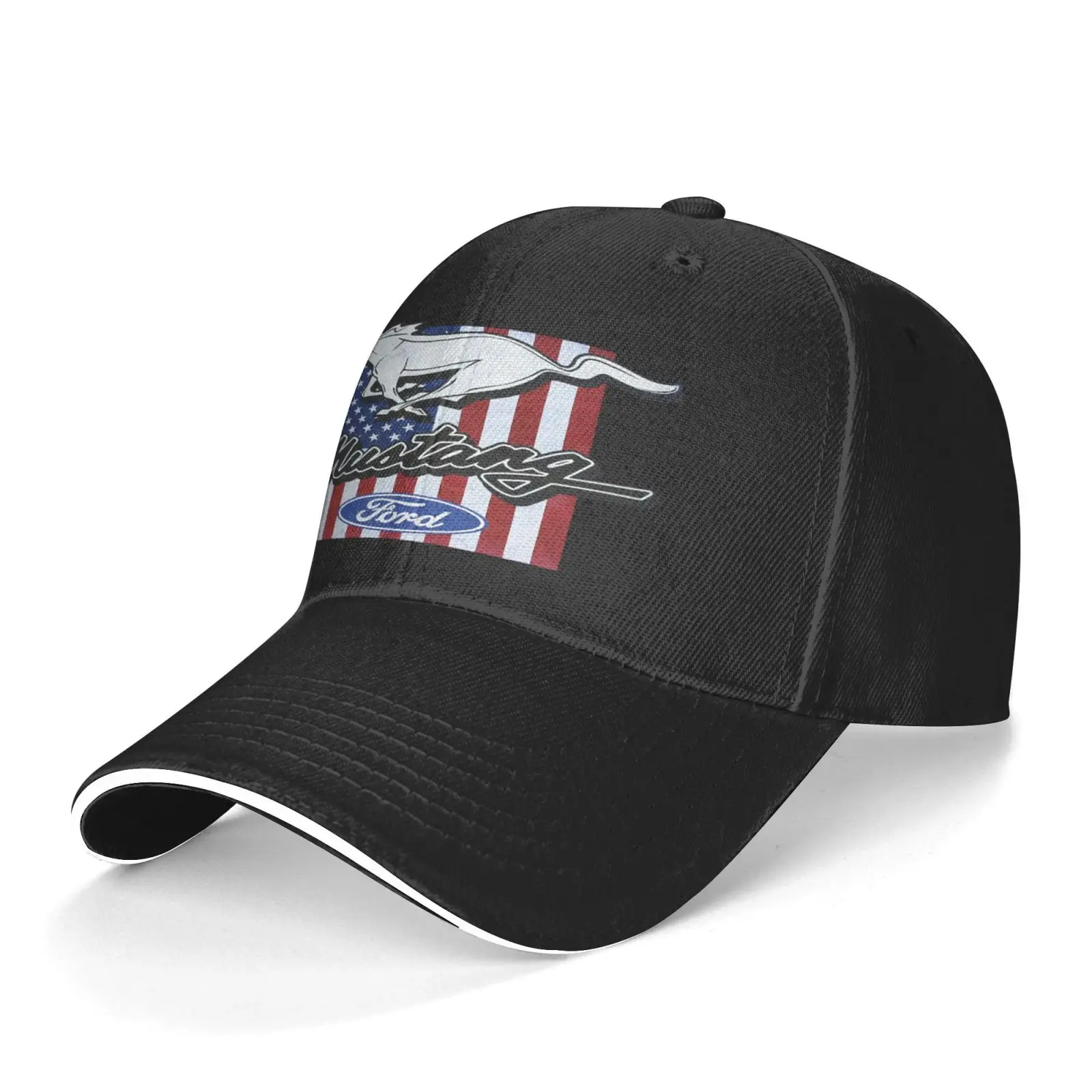 Ford Mustang American Flag Men's Caps Golf Cap Beanies For Men Adventure Time Summer Fishing Man Women |