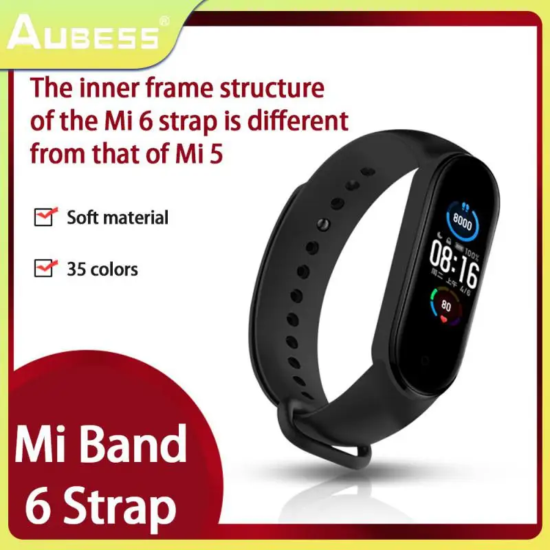 

Watchband Anti-lost Tpu Replacement Strap For Xiaomi Band Portable Flexible Wrist Straps For For Mi Band 6 For Mi Band 6 Stable