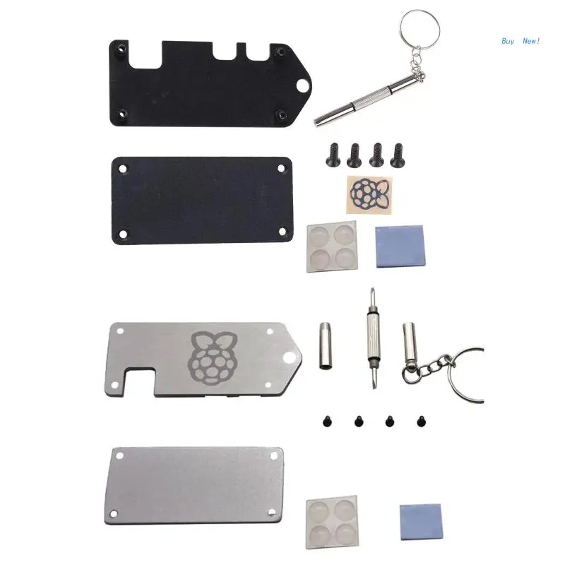

Aluminum Silver/Black Protective for CASE Metal Enclosure for Raspberry Pi Zero