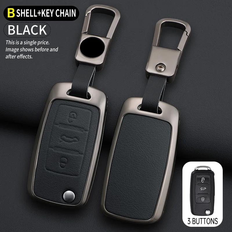 

Чехол для ключей из цинкового сплава для Skoda VRS Octavia A5 A7 Fabia Superb Kodiaq Karoq Yeti Citigo, автомобильный брелок для ключей, металлический корпус для ключей