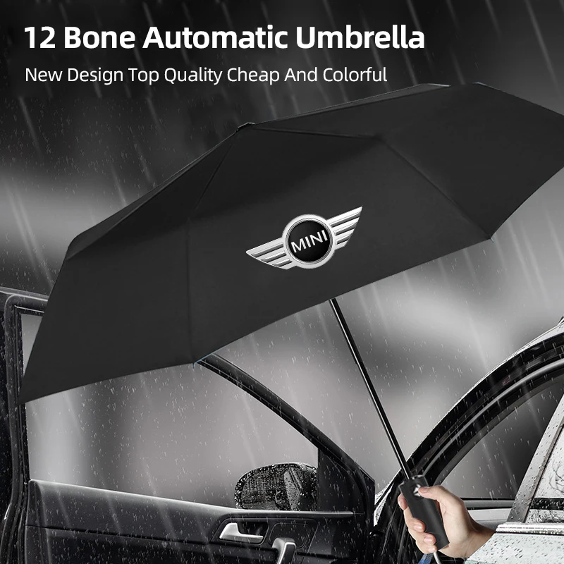 Автомобильный Зонт с логотипом складной зонт для лобового стекла от солнца MINI