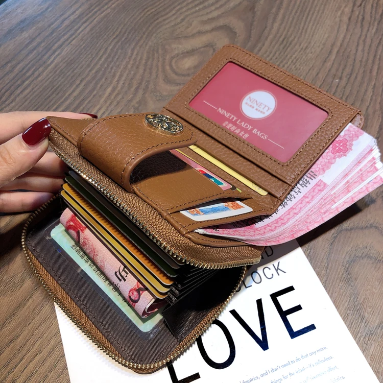 Мини-винтажный кошелек из натуральной кожи для женщин новая мода держатель