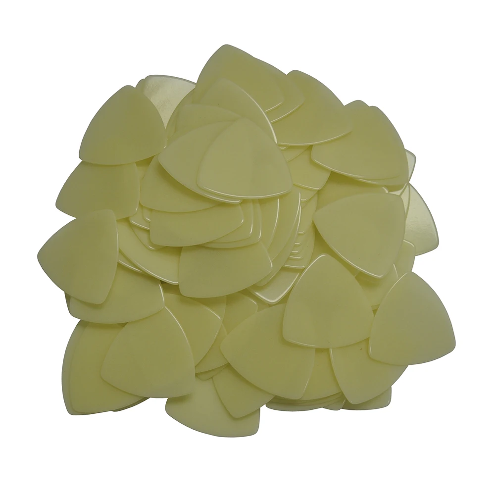 Много 50 шт. большие закругленные треугольные целлулоидные медиаторы для гитары