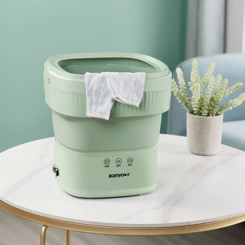 Mini Portable Washing Machine - Mini Foldable Washing Machine - Bucket Washer for Clothes Laundry- For Camping, RV, Travel