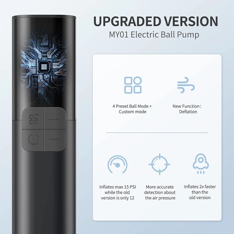 MY01 Электрический насос для шариков с 4 предустановленными режимами точный