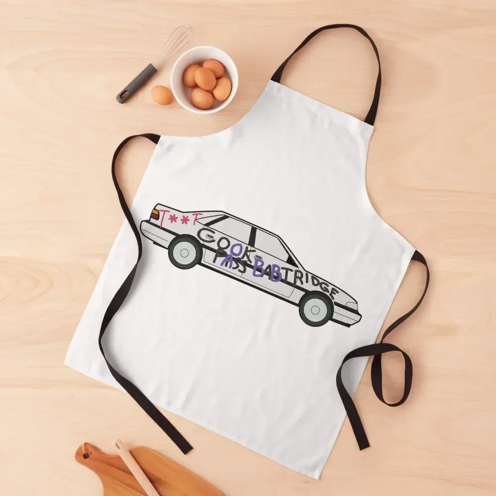 Фартук Alan's Rover 800 с грубыми маркировками ( цензуры) цифровым рисунком Alan Partridge