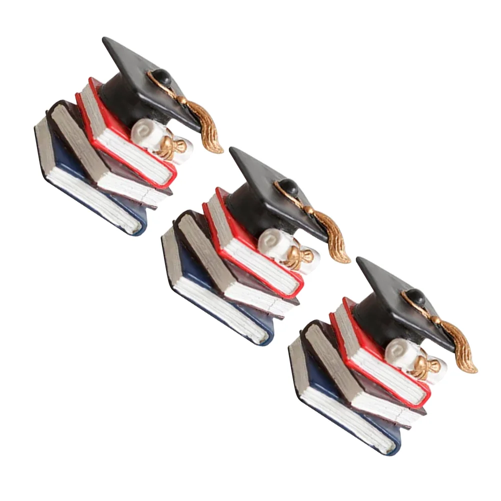 3шт Выпускной Торт Украшения Кекс Топпер Украсить Выборки Студент