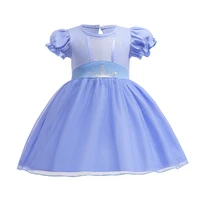 childrens skirts 2022 summer cartoon print girls dress mermaid elsa princess dress party dress for kids girl girls dress