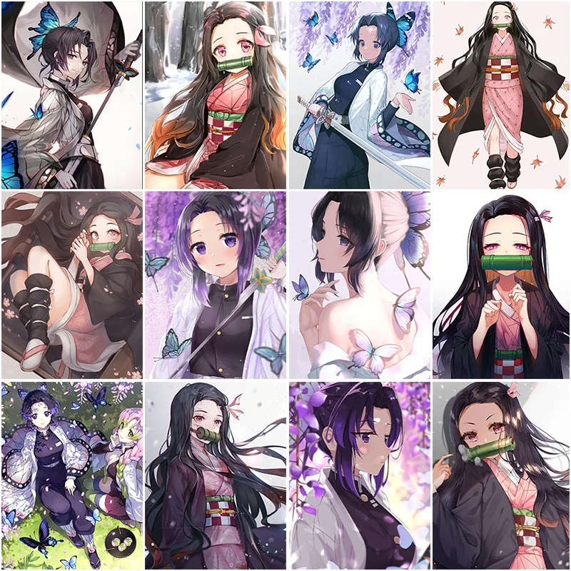 

Картина из страз 5D с изображением портрета милой бабочки девушки, алмазная живопись, инкрустированная стразами, вышивка, картина, украшение для дома