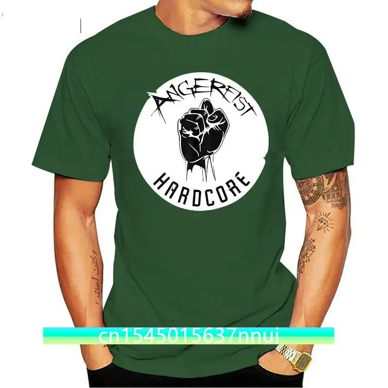 Angerfist Hardcorpaul Elstak новая мужская хлопковая футболка с коротким рукавом черная