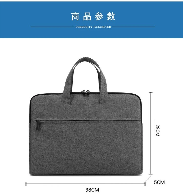 Business Briefcase Women Men Meeting Handbag Printing LOGO Canvas Document Bag Portable Oxford Envelope Office Custom