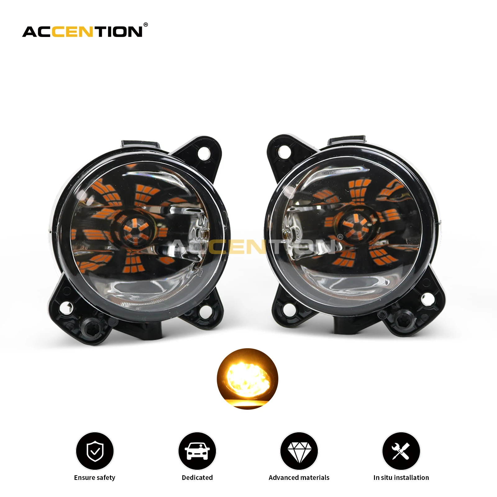 

Светодиодная желтая фара для VW Polo GTI 9N3 MK4 Facelift 2005 2006 2007 2008 2009 2010, передняя светодиодная противотуманная фара, противотуманная фара, провод для...