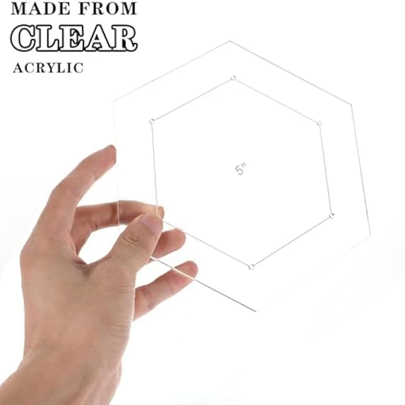 6 шт. шестигранные акриловые Стёганые Шаблоны