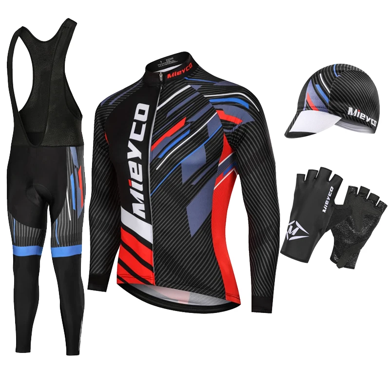 

2022 Spring Autumn Cycling Clothing Set Moisture Wicking Sportswear Suit Bicycle Bike Long Sleeve Man Outfits Roupas Masculinas