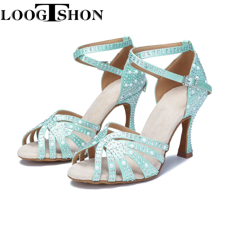 Туфли Loogtshon для латиноамериканских танцев, свадебная обувь, женская обувь для сальсы, женская обувь, женская обувь, бесплатная доставка, кроссовки