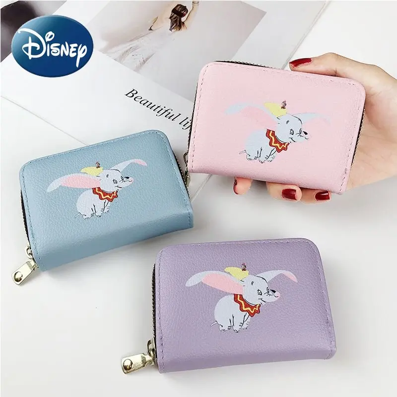 

Disney Purse for Girl Kids Dumbo Cute ID Card Holder Coin Purse Student Wallet PU Material High Quality Durable Birthday Gift