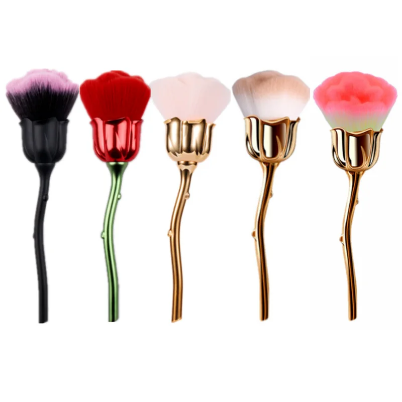 

Rose Nail Art Dust Brush for Manicure Beauty Brush Blush Powder Brushes Fashion Gel Nail Accessories Nail Material Tools