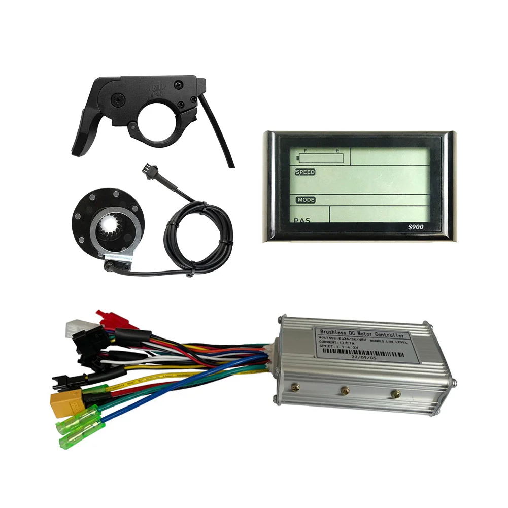 

36/48V 17A Sine Wave Controller S900 Display Throttle 8 PAS Kit For E-Bike MTB Electric Scooter Battery Modification Parts Sets
