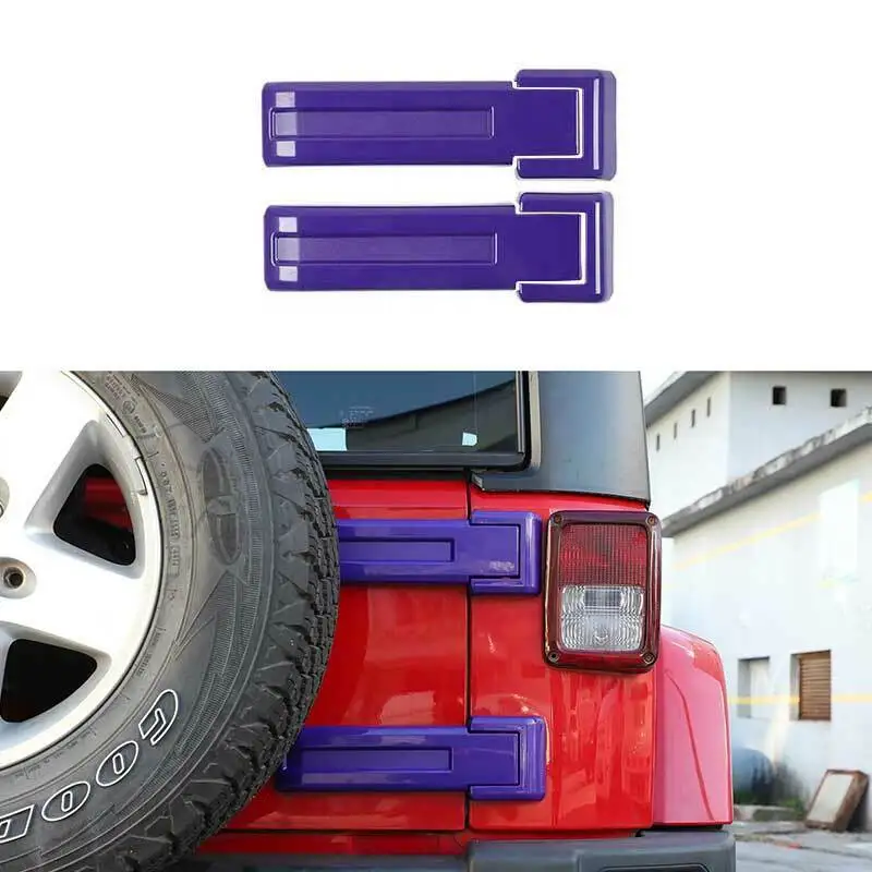 

For Jeep Wrangler JK 2007-17 Purple Tailgate Spare Tire Bracket Hinge Cover Trim