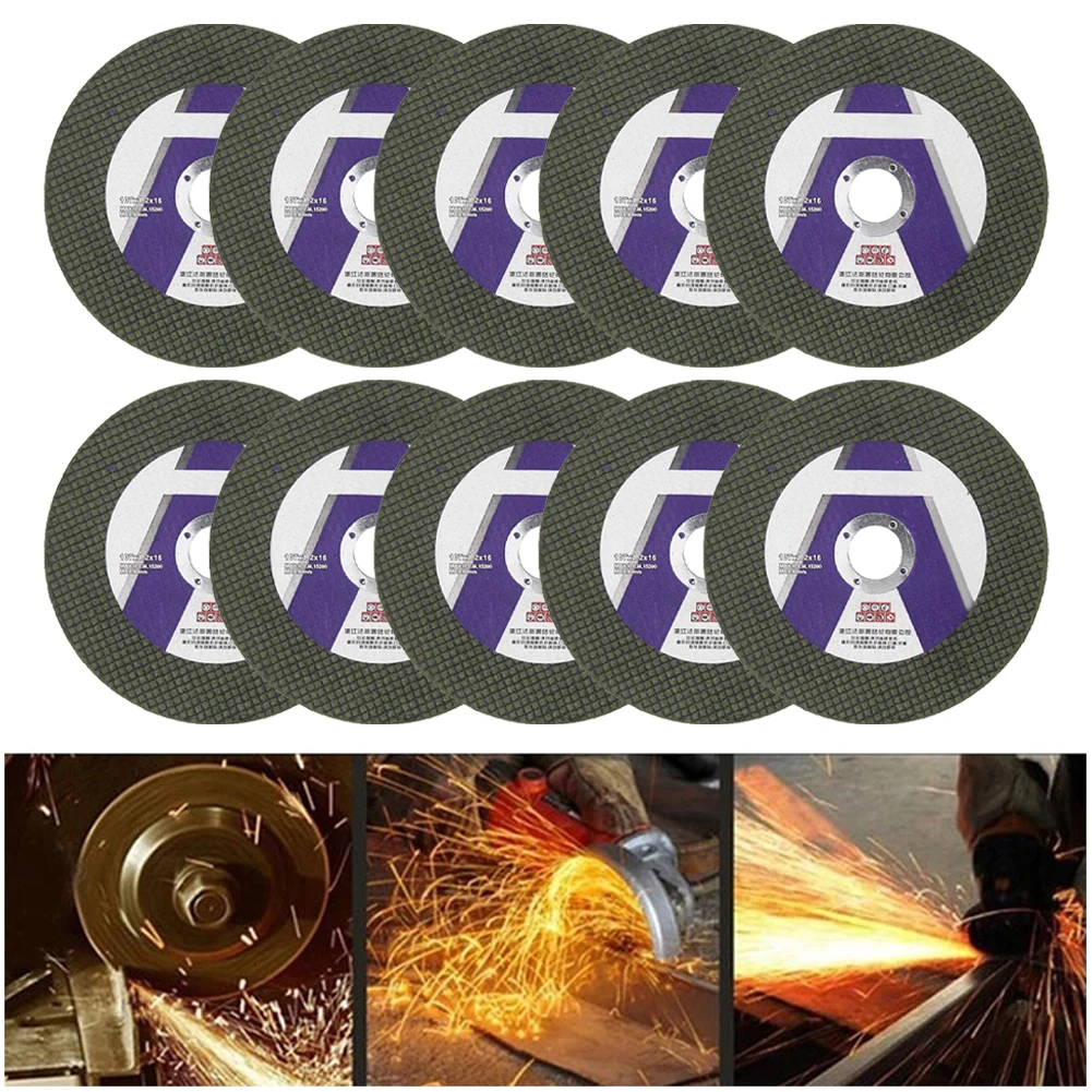 

10 шт. полимерные шлифовальные круги 107 мм, металлический режущий диск, угловая шлифовальная машина, полимерный шлифовальный круг, двойная се...
