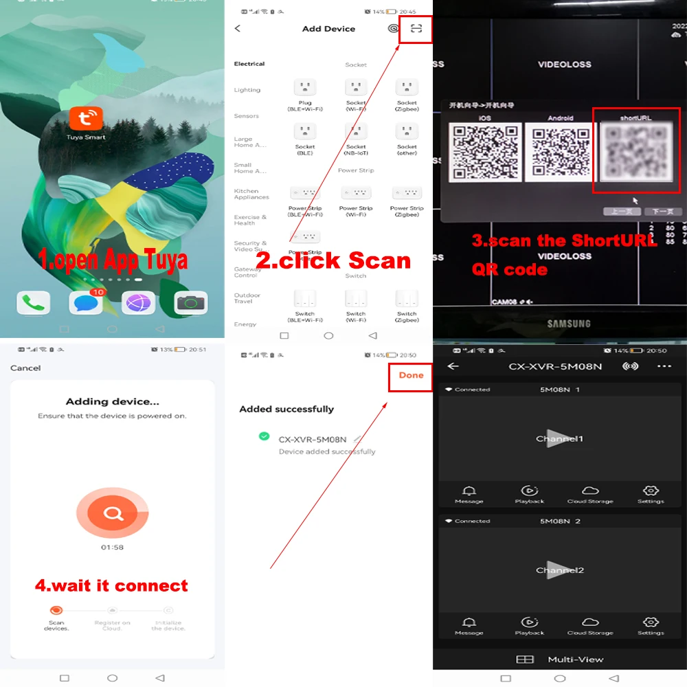 16-канальный цифровой видеорегистратор 5M-N Tuya NVR Smart Life XVR с поддержкой Onvif
