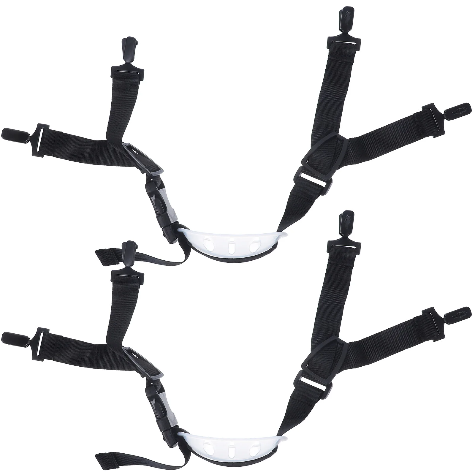 

2 Pcs Cowboy Hat Hard-hat Chin Strap Safety Cowboy Hat Accessories Men Cushion Polyester Men's