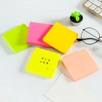 100sheetspack color simple memo pad sticky note paper fluorescent diary notepad office supplies decoration kawaii stationery