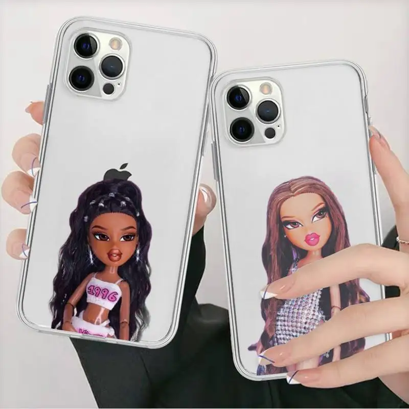 

lovely Doll Bratz Phone Case for iPhone 11 12 13 mini pro XS MAX 8 7 6 6S Plus X 5S SE 2020 XR clear case
