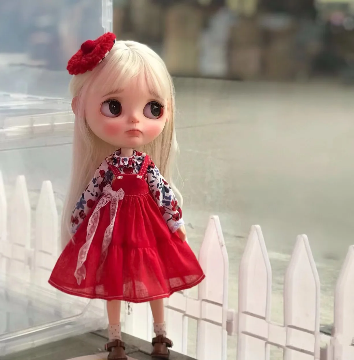 

Родная одежда, красное платье (подходит для Pullip,Ob24, ob22, monst baby, Licca, ICY, jerfish, 1/6 кукла)