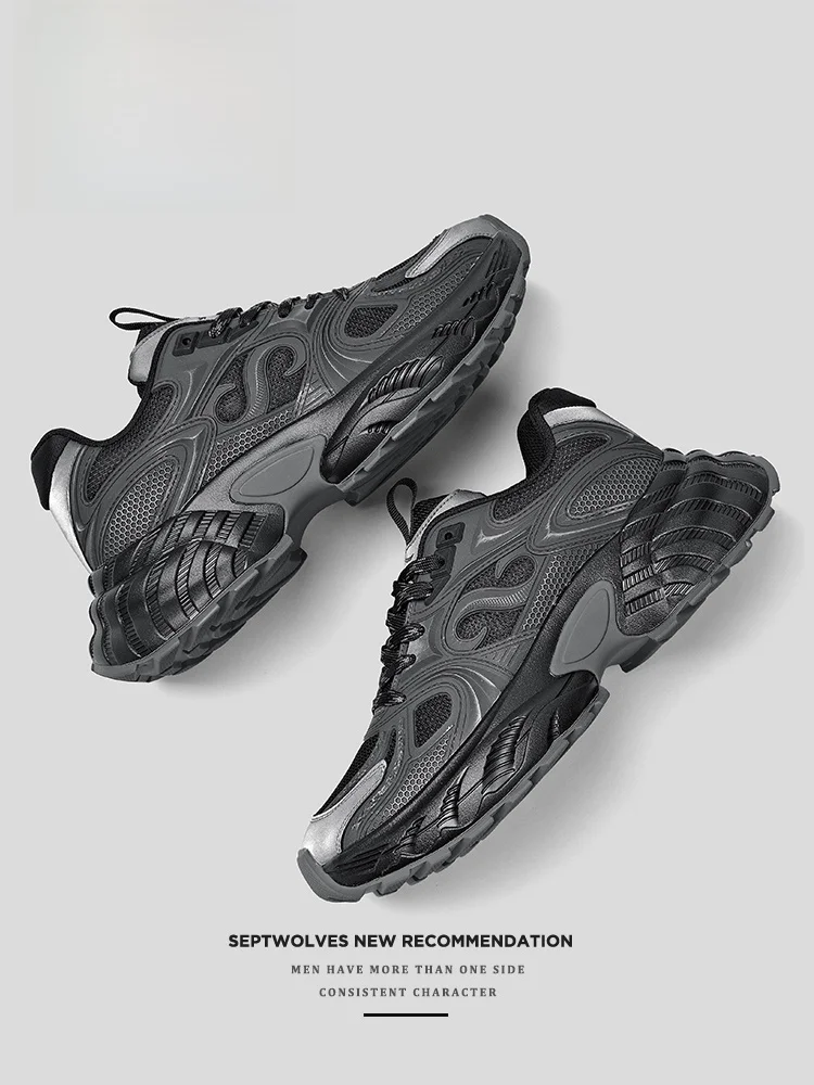 Мужская повседневная обувь для папы Seven Wolves 2024 популярная зимняя новая на толстой