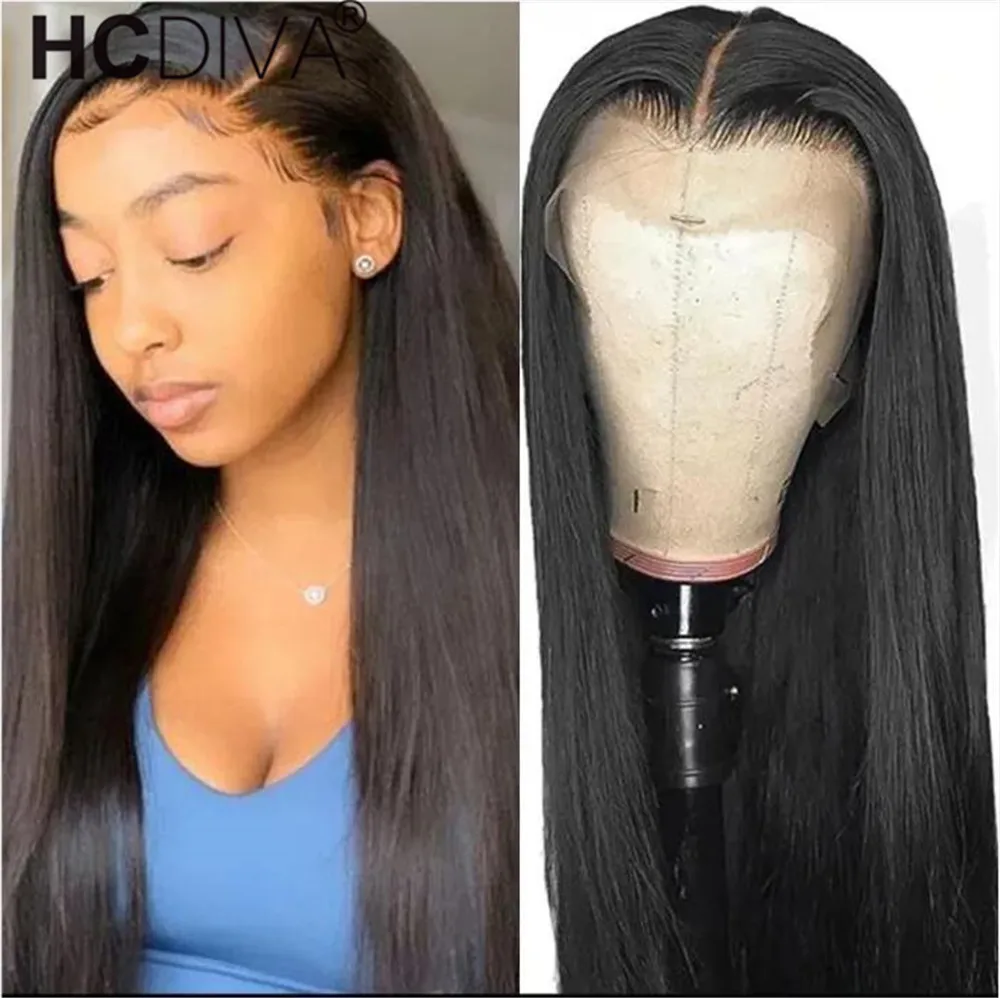 

Парик женский из натуральных волос, 13x 6 дюймов, с прозрачной кружевной передней частью