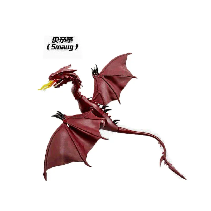 Креативные строительные блоки Red Smaug Flame Dragon, классические фильмы, фигурки героев, кирпичи «сделай сам», игрушки для детей, рождественские подарки (art.: 3920d1ea27784) - 3920d1ea27784
