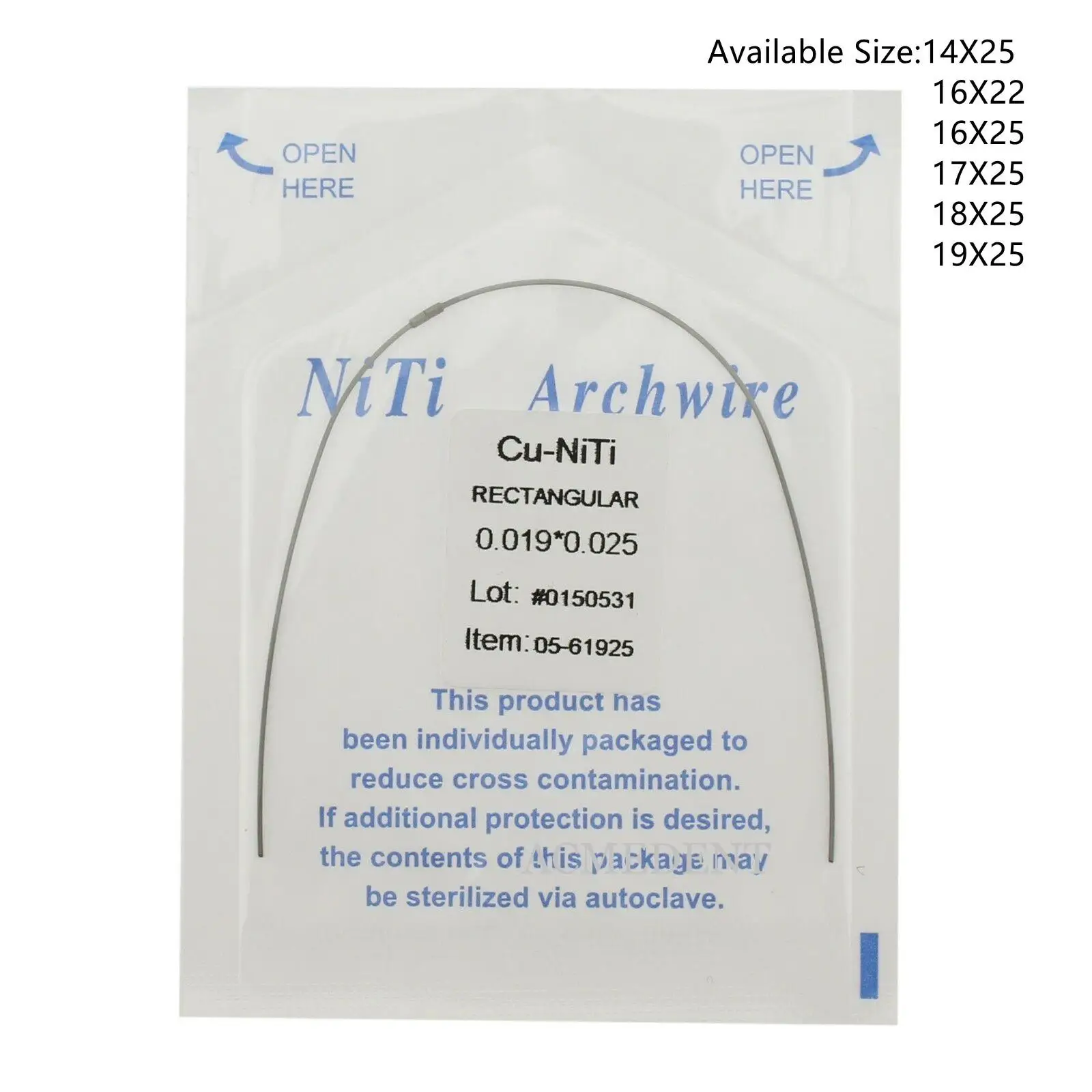 

10Pack Dental Orthodontic Copper Cu-Niti Wires Arch Wires Rectangular Damon Form