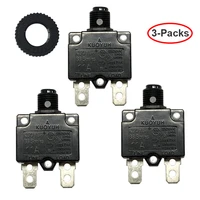 3 sets kuoyuh 88 series 11a plastic nut resettable thermal motor protection circuit breaker
