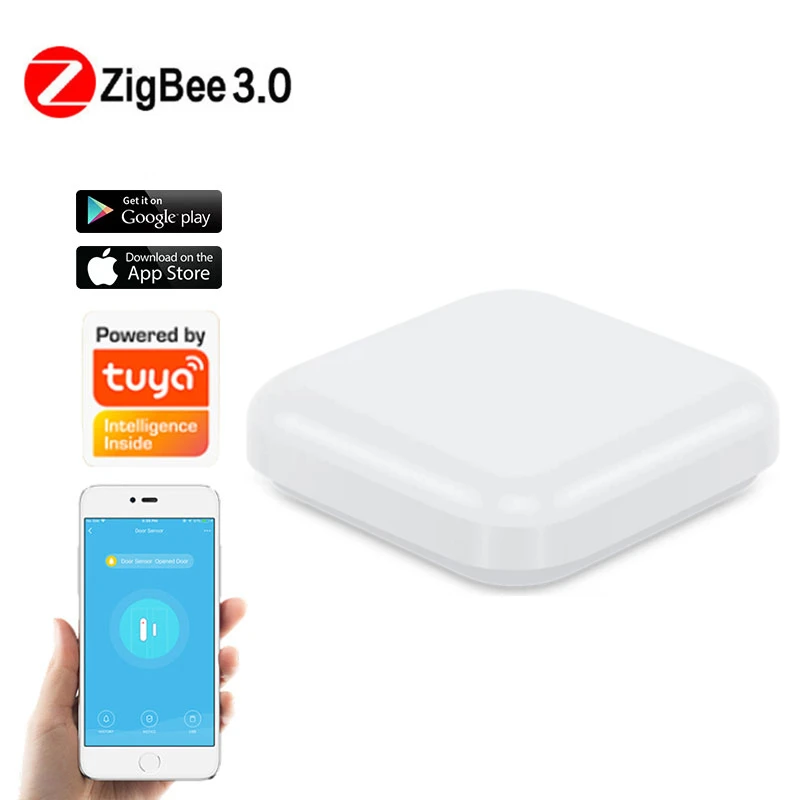 

Tuya ZigBee Wireless Gateway Smart Home Control Bridge Home Intelligent Hub Controller Work With Smart Life Alexa Google Home