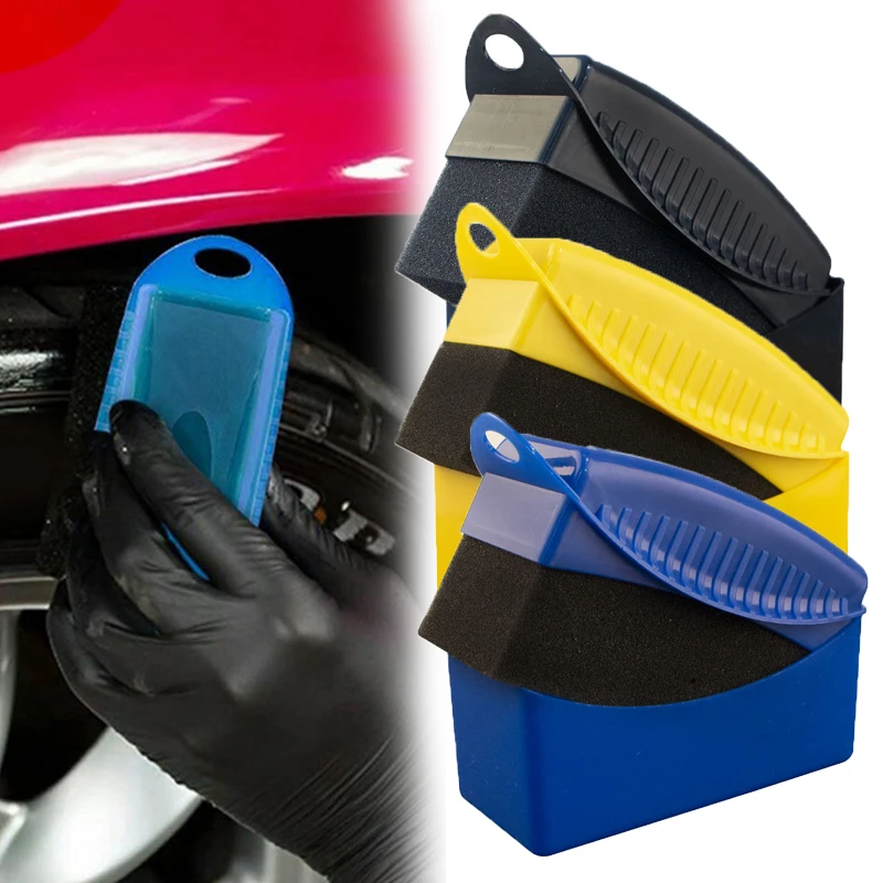 

Car Wash High Pressure Cleaner Sponge Car Wheel Polishing Waxing Sponge Brush with Cover ABS Washing Car Cleaning Tools Brush