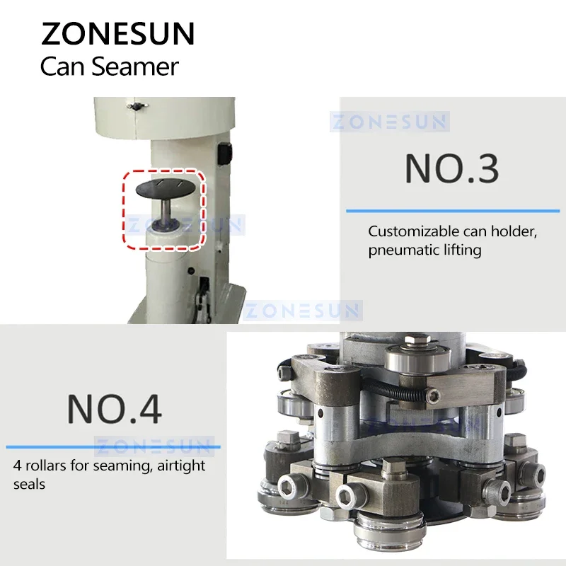 Zonesun устройство для запечатывания жестяных банок большой размер