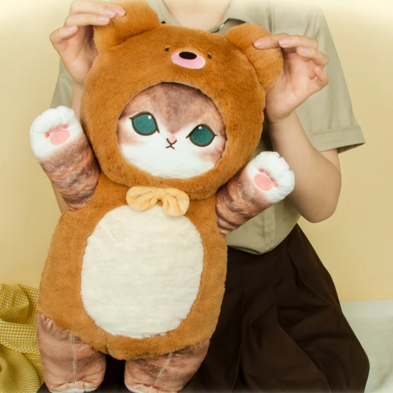Оригинальный Mofusand Kawaii Cos Cat Animal Plushies 50 см Косплей Животные Динозавр Корова Медведь