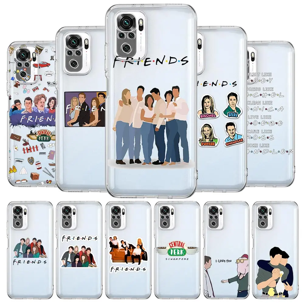 

Central Perk ​Friends Phone Case For Xiaomi Redmi Note 10 11 9 8 Pro 10S 9S 7 8T 9T 9A 8A 9C K40 11T 5G TPU Silicone Clear Cover