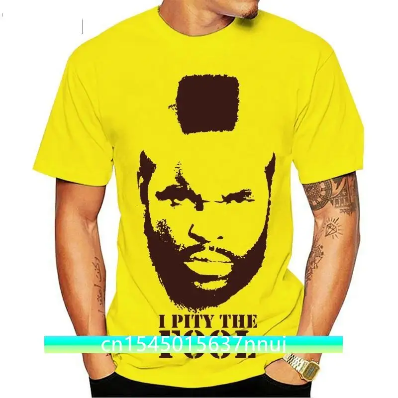 

T Shirt The A Team Mr T On The Jazz Hannibal I Pity The Fool Faceman Summer Short Sleeve Cotton