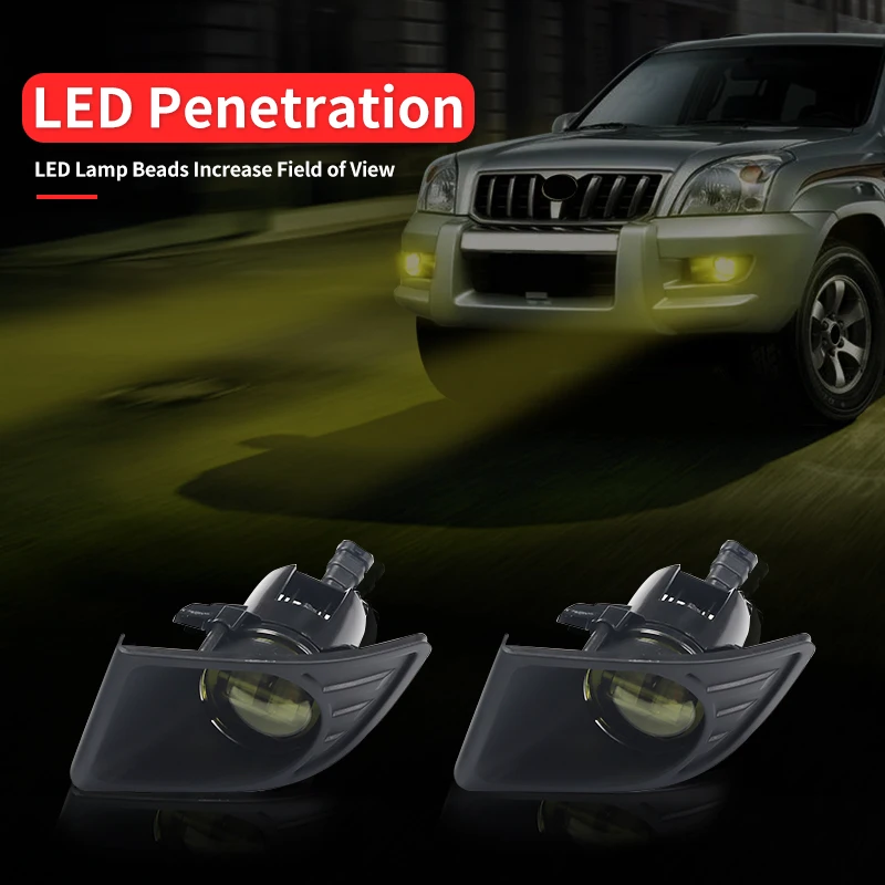 Аксессуары для модификации противотуманных фар подходят 2003-2009 Toyota Land Cruiser Prado 120