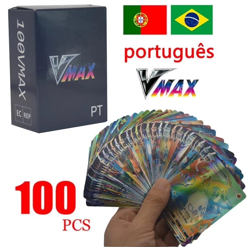 Ds In Portuguese New 2022 Celebrations Evs Holographic Playing Game Card Kids Colloctions Children Português Toy