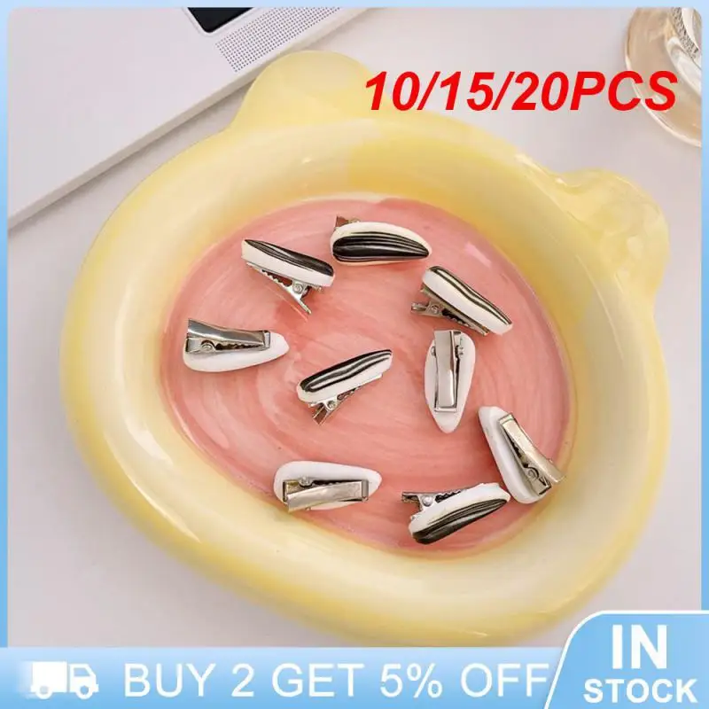 

10/15/20PCS Plastic/resin Material Hairpin Light And Portable Jewelry Manual Process Bang Clip Age Reduction Cute Headgear