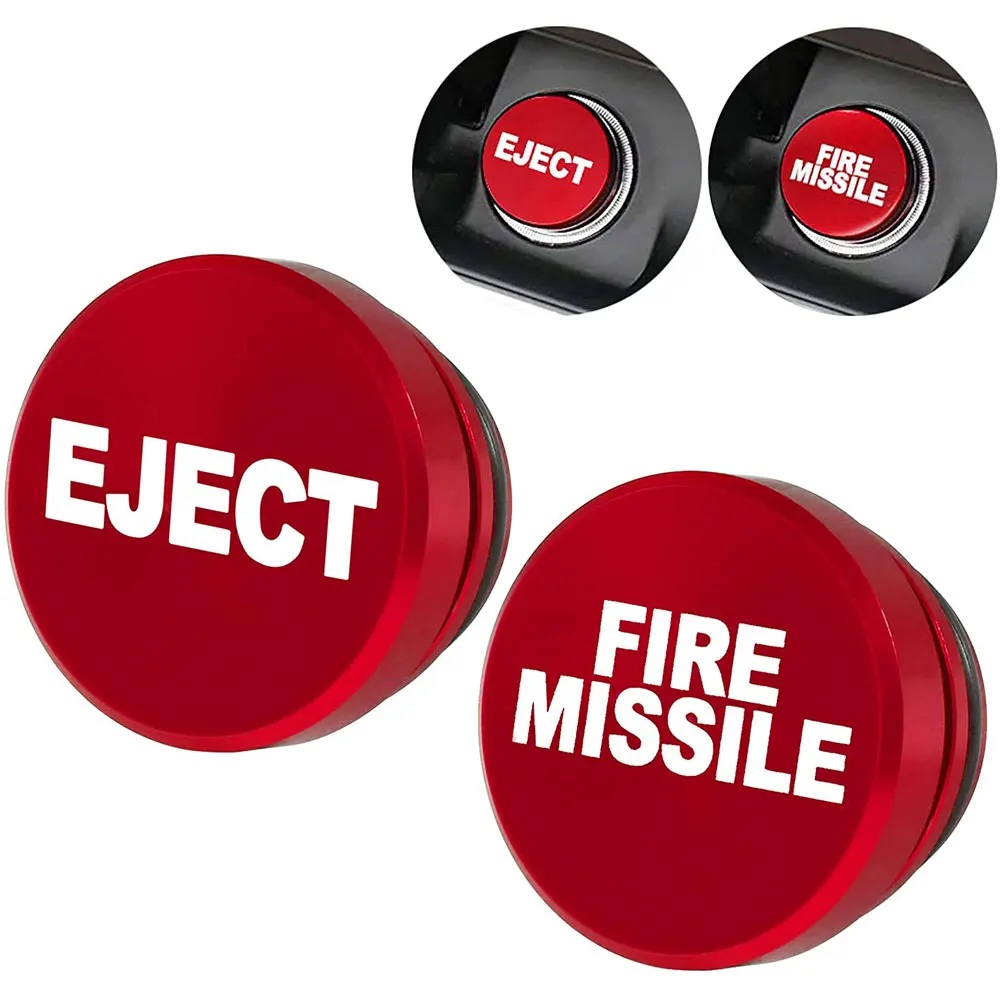 Car Cigarette Lighter Plug Cover FIRE MISSILE EJECT Button Fits Most Automotive Vehicles Boats With Standard 12V Power Source Car Cigarette Lighter Plug Cover FIRE MISSILE EJECT Button Fits Most Automotive Vehicles Boats With Standard 12V Power Source