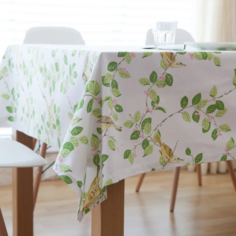 

Водонепроницаемая прямоугольная скатерть в пасторальном стиле, белое хлопковое пальто, удобное украшение для дома, скатерть, украшение сто...